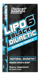 NUTREX BLACK SERIES LIPO6 BLACK DIURETIC, 80 CAPS